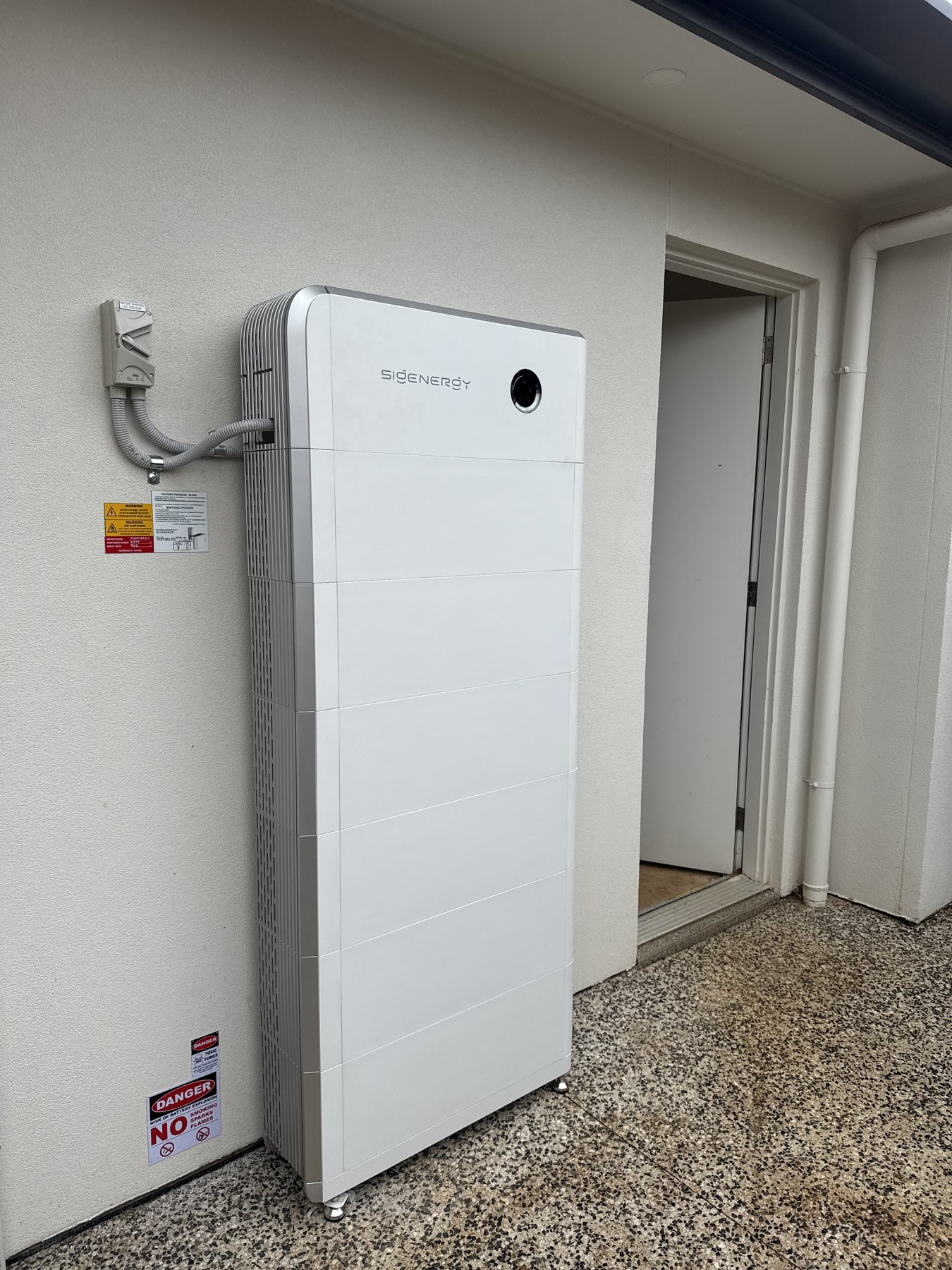 Sigenergy battery storage system installed by Max Power