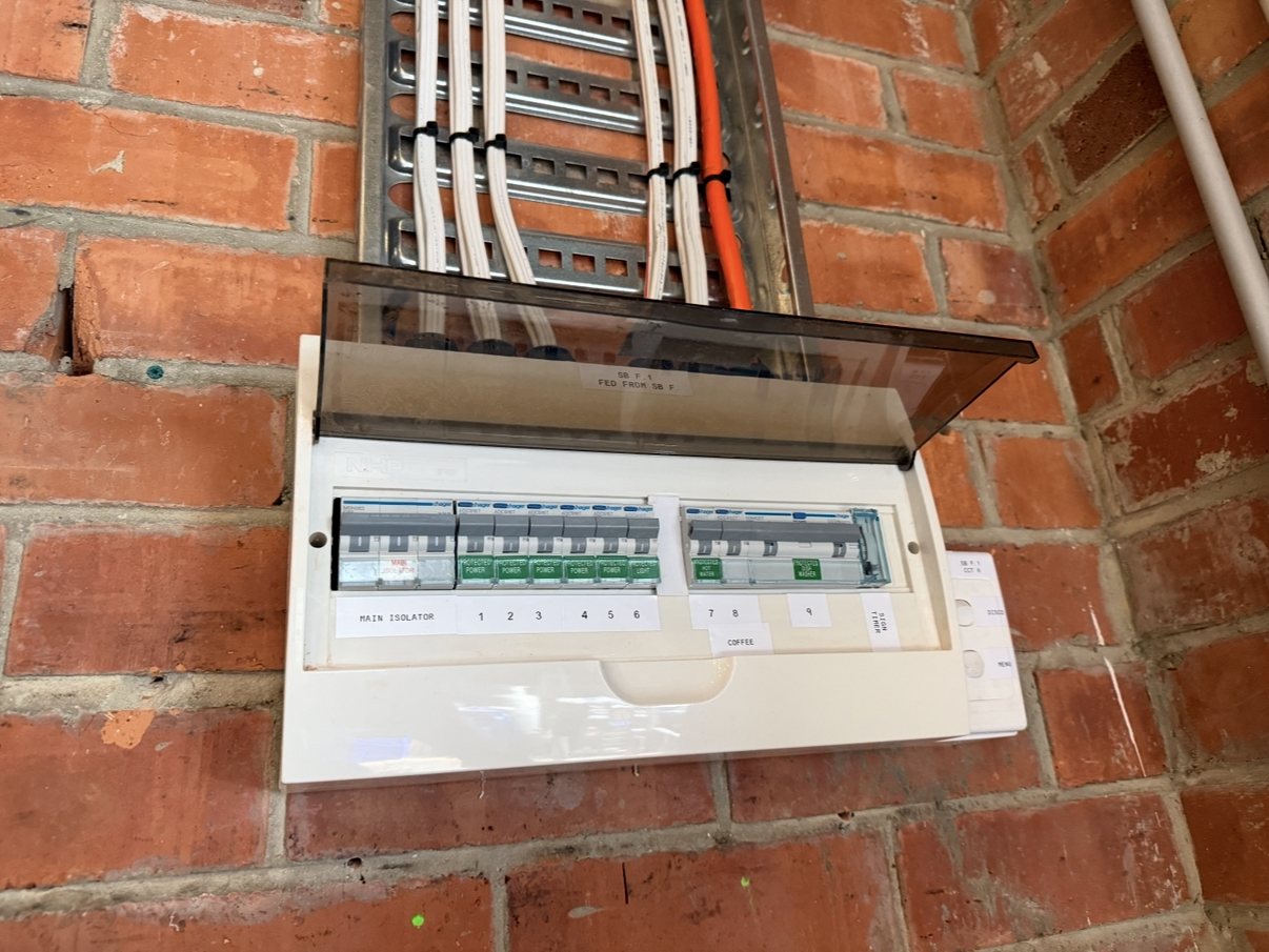 Fast food fit-out electrical work